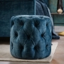 Cora Round Button Pouffe